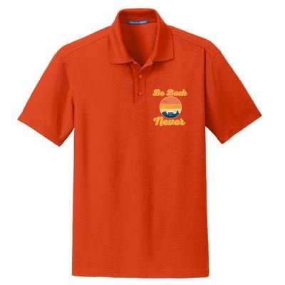 Enjoy A Vacation Sunset Scenic View Nature Family Holiday Meaningful Gift Dry Zone Grid Polo