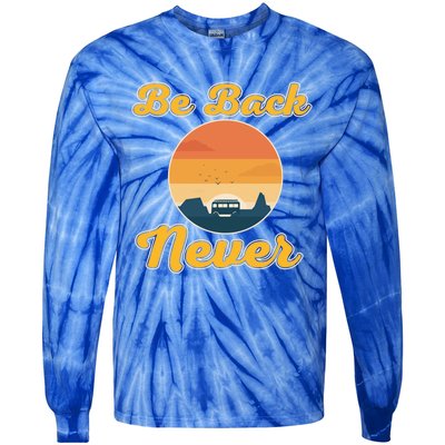 Enjoy A Vacation Sunset Scenic View Nature Family Holiday Meaningful Gift Tie-Dye Long Sleeve Shirt