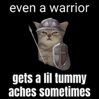 Even A Warrior Gets A Lil Tummy Aches Sometimes Sustainable Bucket Hat