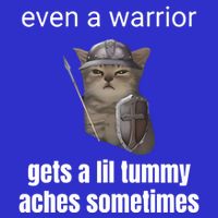 Even A Warrior Gets A Lil Tummy Aches Sometimes Bag