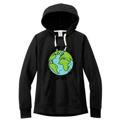 Earth Animals Wildlife Conservation Environ Talist Gift Women's Fleece Hoodie