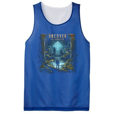 Explore Ancient With Uncover The Forgotten Archaeologist Gift Mesh Reversible Basketball Jersey Tank