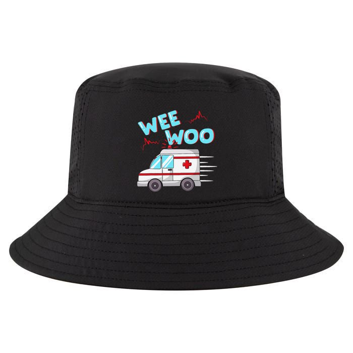 Ems Ambulance Wee Woo Paramedic Emt Gift Boo Boo Bus Cool Comfort Performance Bucket Hat