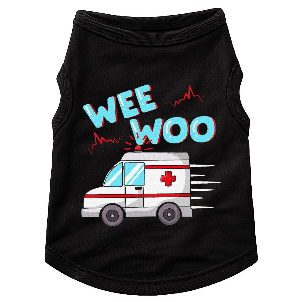 Ems Ambulance Wee Woo Paramedic Emt Gift Boo Boo Bus Doggie Tank