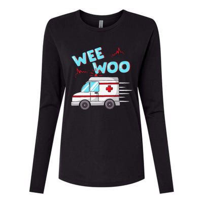 Ems Ambulance Wee Woo Paramedic Emt Gift Boo Boo Bus Womens Cotton Relaxed Long Sleeve T-Shirt