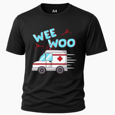 Ems Ambulance Wee Woo Paramedic Emt Gift Boo Boo Bus Performance Shirt