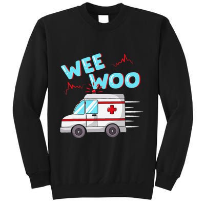 Ems Ambulance Wee Woo Paramedic Emt Gift Boo Boo Bus Sweatshirt