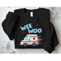 Ems Ambulance Wee Woo Paramedic Emt Gift Boo Boo Bus Sweatshirt