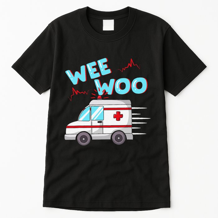 Ems Ambulance Wee Woo Paramedic Emt Gift Boo Boo Bus Tall T-Shirt