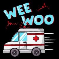Ems Ambulance Wee Woo Paramedic Emt Gift Boo Boo Bus Tall T-Shirt