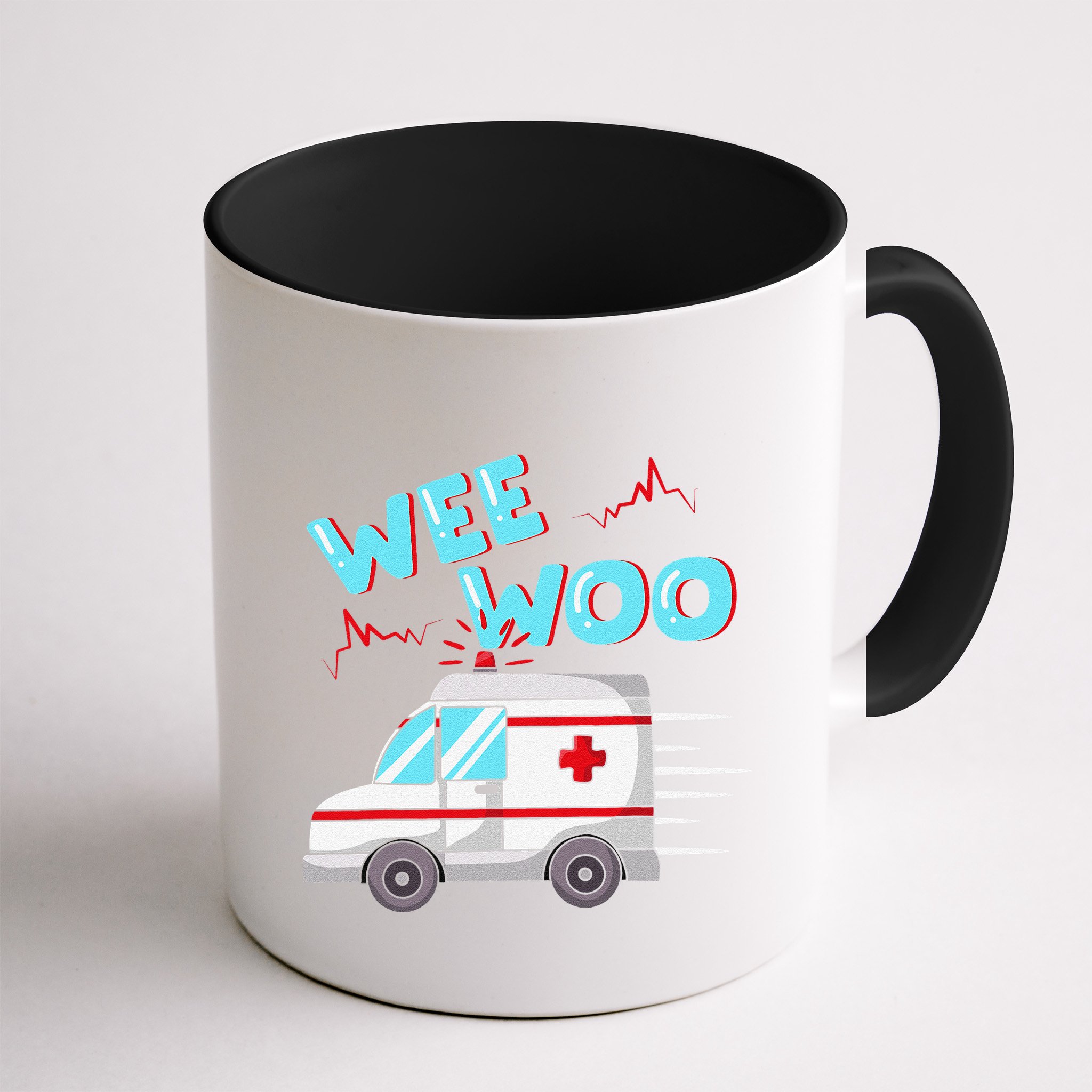 Ems Ambulance Wee Woo Paramedic Emt Gift Boo Boo Bus Mug
