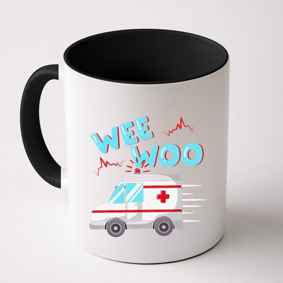 Ems Ambulance Wee Woo Paramedic Emt Gift Boo Boo Bus Mug