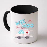 Ems Ambulance Wee Woo Paramedic Emt Gift Boo Boo Bus Mug