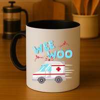 Ems Ambulance Wee Woo Paramedic Emt Gift Boo Boo Bus Mug