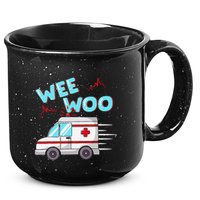 Ems Ambulance Wee Woo Paramedic Emt Gift Boo Boo Bus 15oz Campfire Ceramic Mug