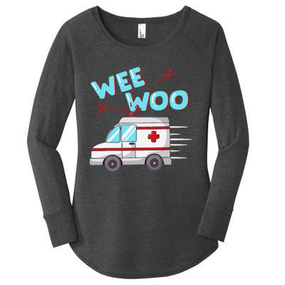 Ems Ambulance Wee Woo Paramedic Emt Gift Boo Boo Bus Women's Perfect Tri Tunic Long Sleeve Shirt