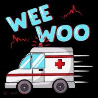 Ems Ambulance Wee Woo Paramedic Emt Gift Boo Boo Bus Flatbill Hat