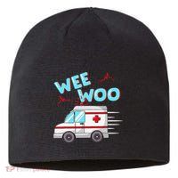 Ems Ambulance Wee Woo Paramedic Emt Gift Boo Boo Bus Sustainable Beanie