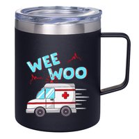 Ems Ambulance Wee Woo Paramedic Emt Gift Boo Boo Bus 12oz Stainless Steel Coffee Mug