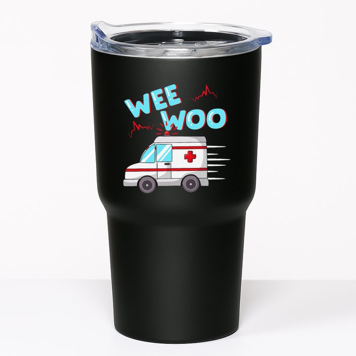 Ems Ambulance Wee Woo Paramedic Emt Gift Boo Boo Bus Tumbler