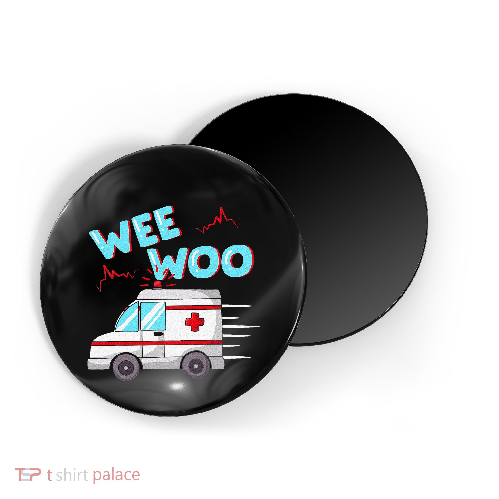 Ems Ambulance Wee Woo Paramedic Emt Gift Boo Boo Bus Magnet