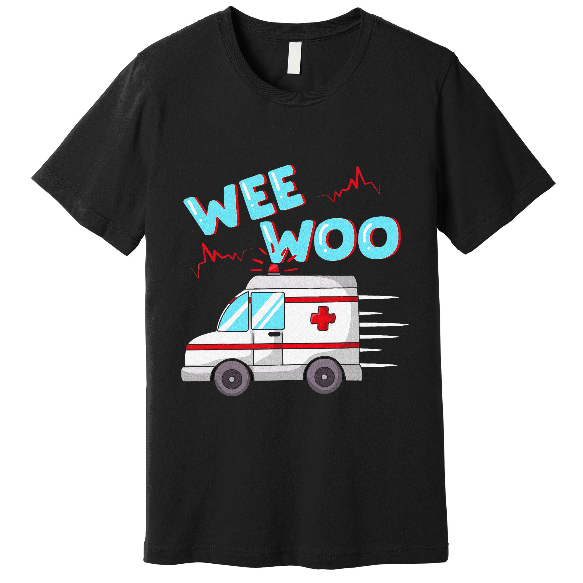 Ems Ambulance Wee Woo Paramedic Emt Gift Boo Boo Bus Premium T-Shirt