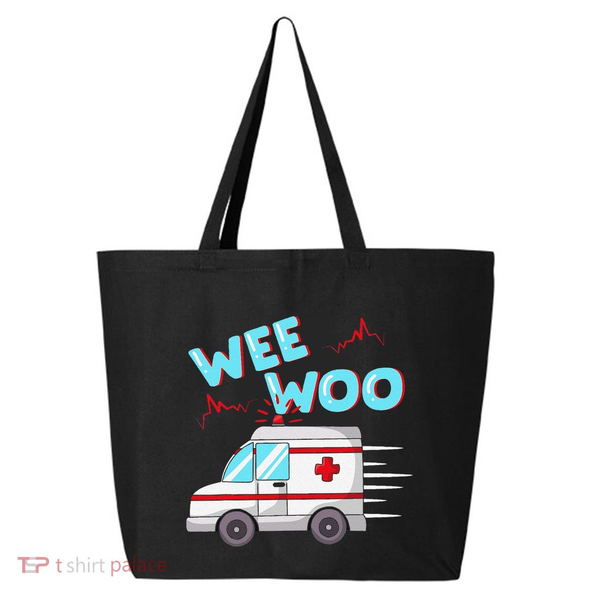 Ems Ambulance Wee Woo Paramedic Emt Gift Boo Boo Bus 25L Jumbo Tote
