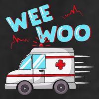 Ems Ambulance Wee Woo Paramedic Emt Gift Boo Boo Bus 25L Jumbo Tote