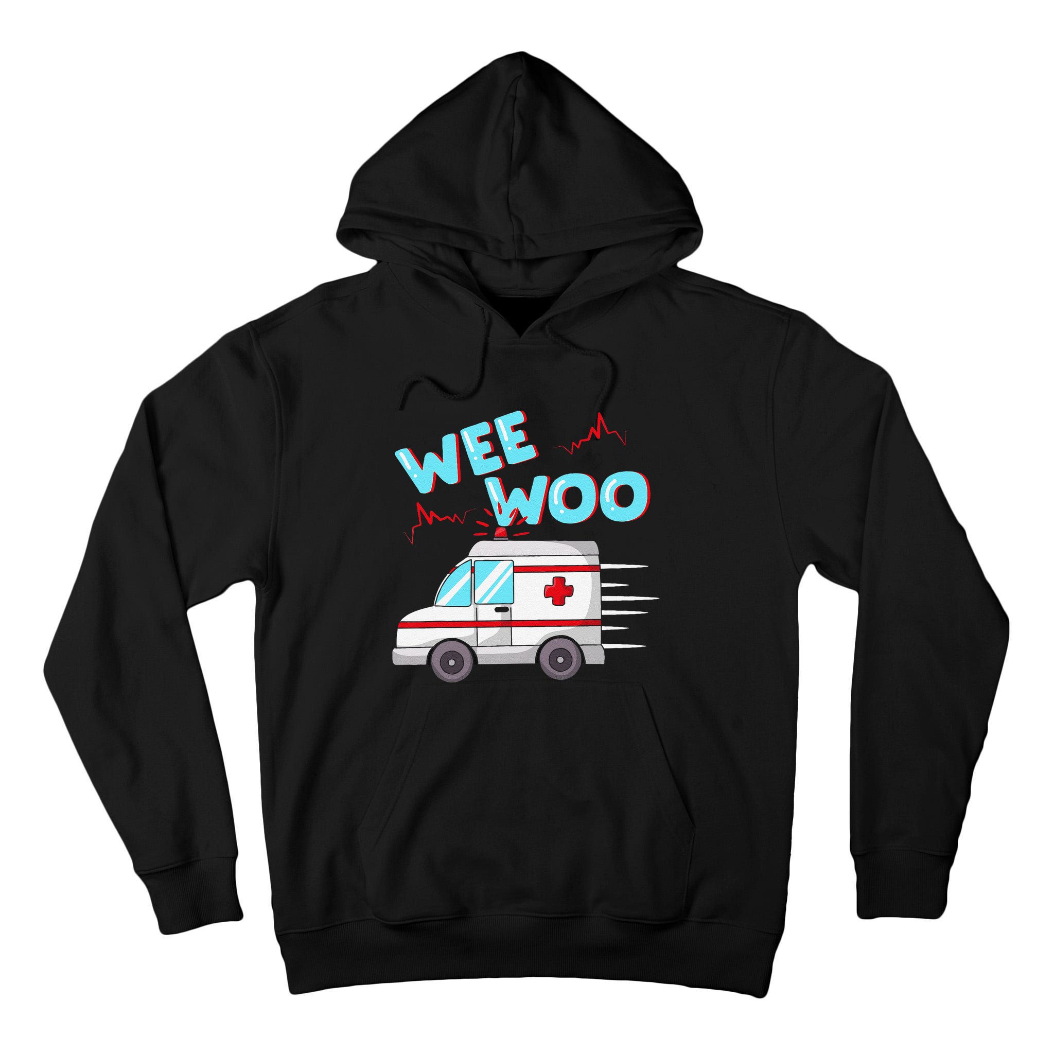 Ems Ambulance Wee Woo Paramedic Emt Gift Boo Boo Bus Tall Hoodie