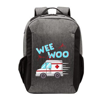 Ems Ambulance Wee Woo Paramedic Emt Gift Boo Boo Bus Vector Backpack