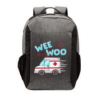 Ems Ambulance Wee Woo Paramedic Emt Gift Boo Boo Bus Vector Backpack
