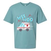 Ems Ambulance Wee Woo Paramedic Emt Gift Boo Boo Bus Sueded Cloud Jersey T-Shirt