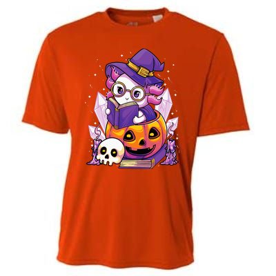 Enchanting Axolotl Witchcraft Halloween Pastel Goth Cooling Performance Crew T-Shirt