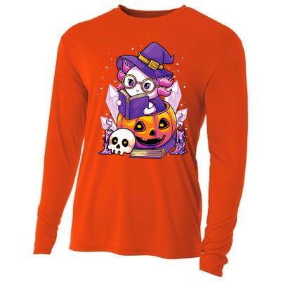 Enchanting Axolotl Witchcraft Halloween Pastel Goth Cooling Performance Long Sleeve Crew