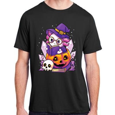 Enchanting Axolotl Witchcraft Halloween Pastel Goth Adult ChromaSoft Performance T-Shirt