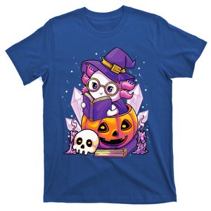 Enchanting Axolotl Witchcraft Halloween Pastel Goth T-Shirt