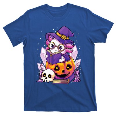 Enchanting Axolotl Witchcraft Halloween Pastel Goth T-Shirt