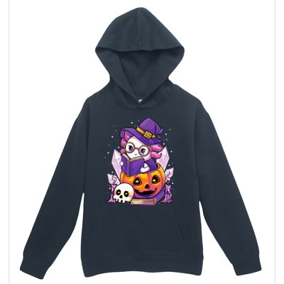 Enchanting Axolotl Witchcraft Halloween Pastel Goth Urban Pullover Hoodie