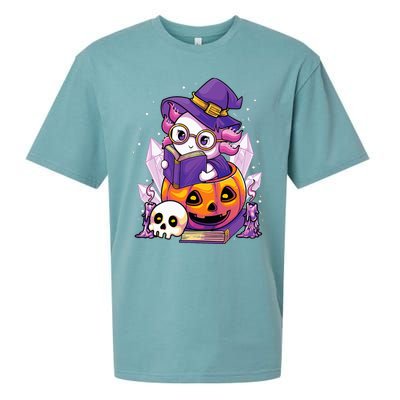 Enchanting Axolotl Witchcraft Halloween Pastel Goth Sueded Cloud Jersey T-Shirt