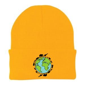 Earth Animals Wildlife Conservation Environmentalist Gift Knit Cap Winter Beanie