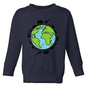 Earth Animals Wildlife Conservation Environmentalist Gift Toddler Sweatshirt