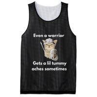 Even A Warrior Gets A Lil Tummy Aches Sometimes Mesh Reversible Basketball Jersey Tank