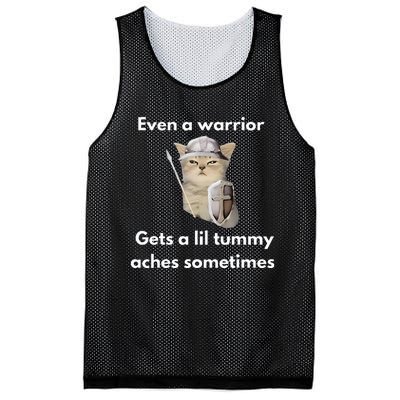 Even A Warrior Gets A Lil Tummy Aches Sometimes Mesh Reversible Basketball Jersey Tank