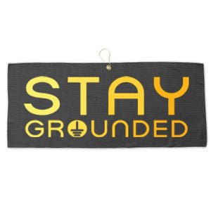 Electrician Art Women Electrical Engineer Stay Grounded Large Microfiber Waffle Golf Towel