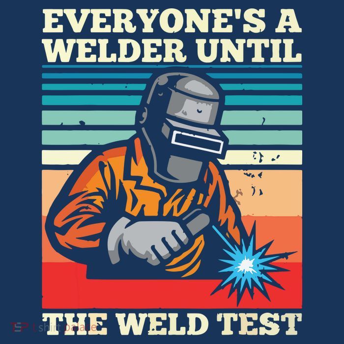 Everyone's A Welder Until The Weld Test Distressed Sustainable Knit Beanie