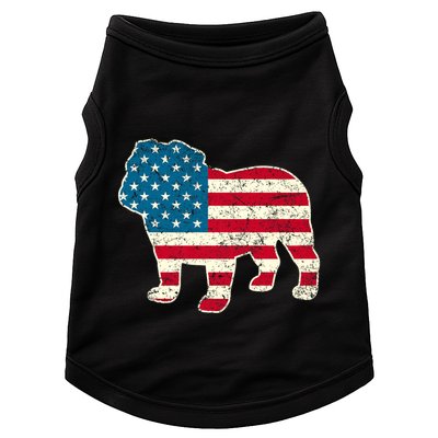 English Bulldog 4th Of July Dog American Flag Usa Doggie Tank