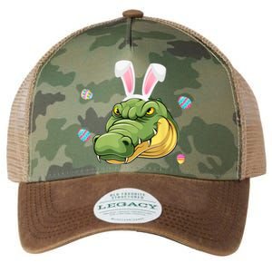 Easter Bunny Alligator Cute Face Sunglasses Hunting Eggs Legacy Tie Dye Trucker Hat