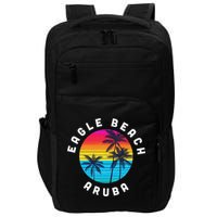 Eagle Beach Aruba Vacation Souvenir Sunset Beach Impact Tech Backpack