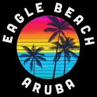 Eagle Beach Aruba Vacation Souvenir Sunset Beach Impact Tech Backpack