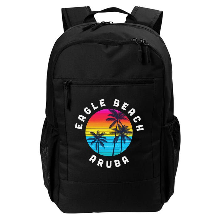 Eagle Beach Aruba Vacation Souvenir Sunset Beach Backpack
